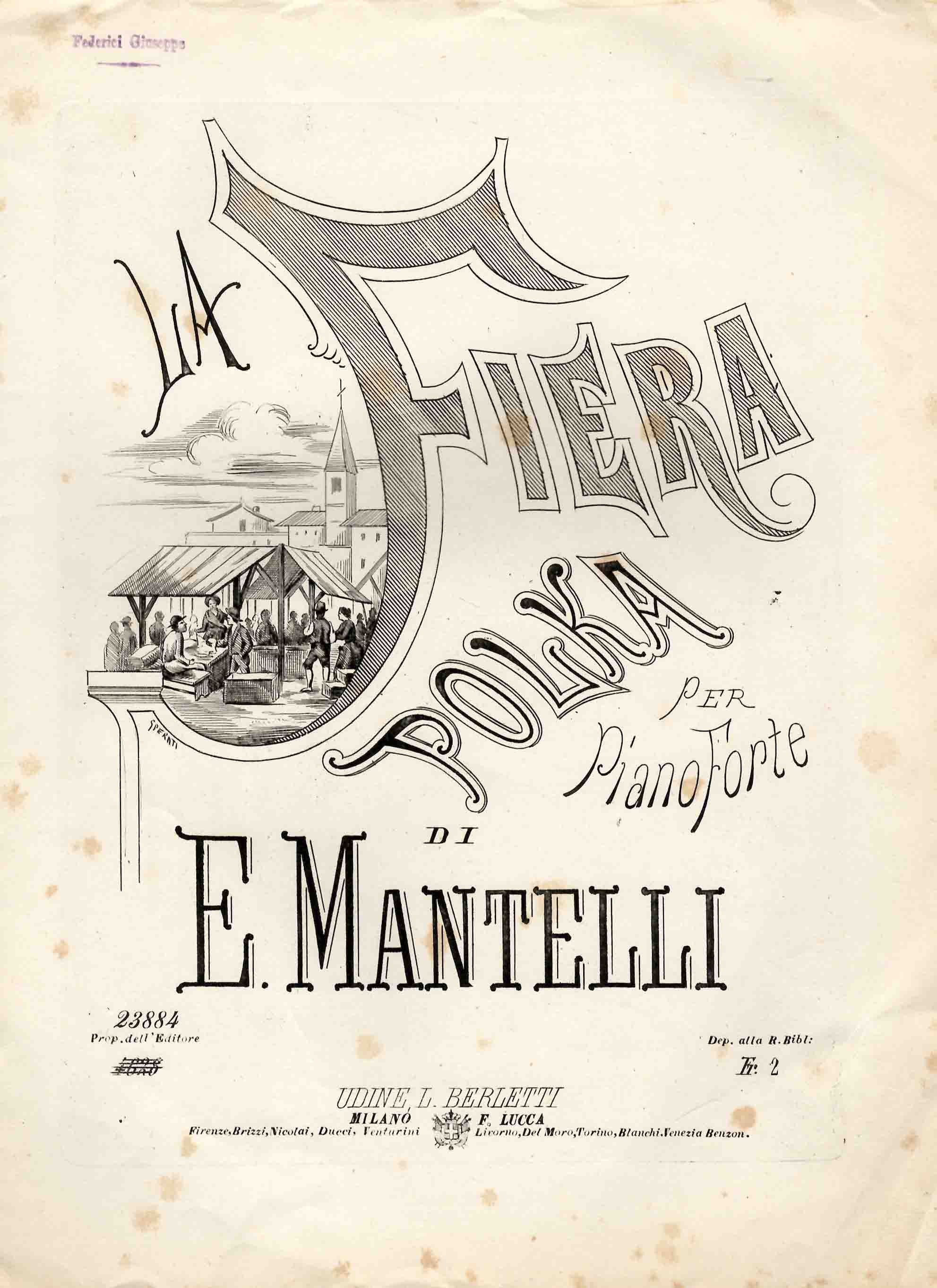 La Fiera. Polka per Pianoforte
